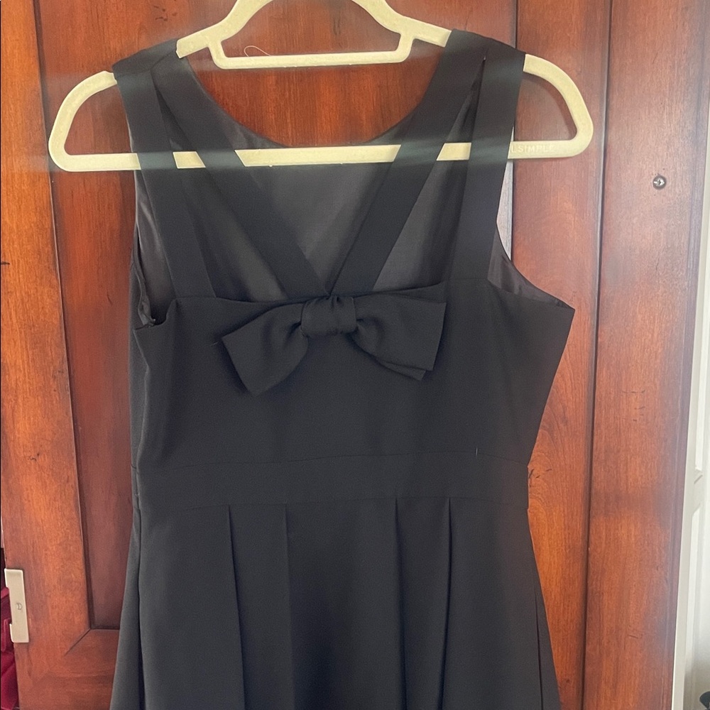 kate spade Black Dress with back Bow Detail. Like new